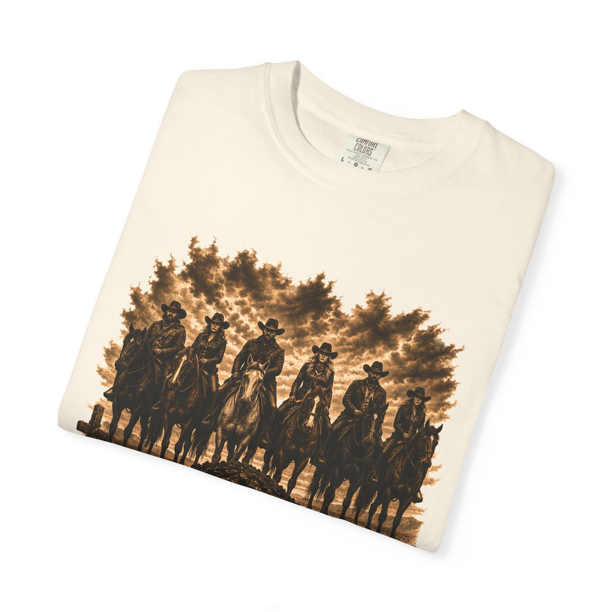 Front Print - Hucklebearer 'We Don't Forget' Western Cowboy T-Shirt
