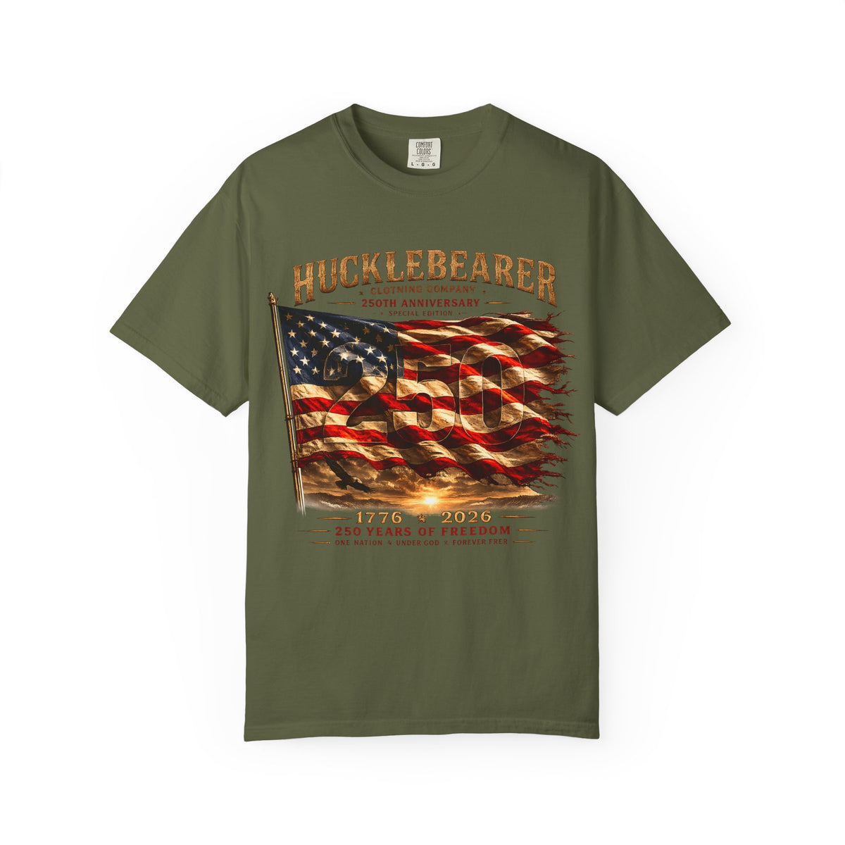 Copy of Hucklebearer "250th Anniversary" American Flag T-Shirt