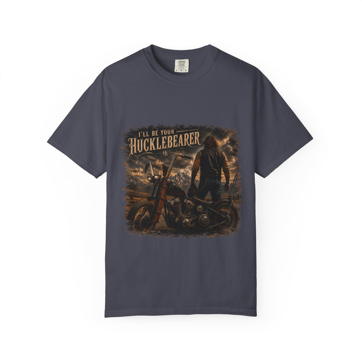 Front Print - Hucklebearer — “I’ll Be Your HucklebeareR” Biker T‑Shirt