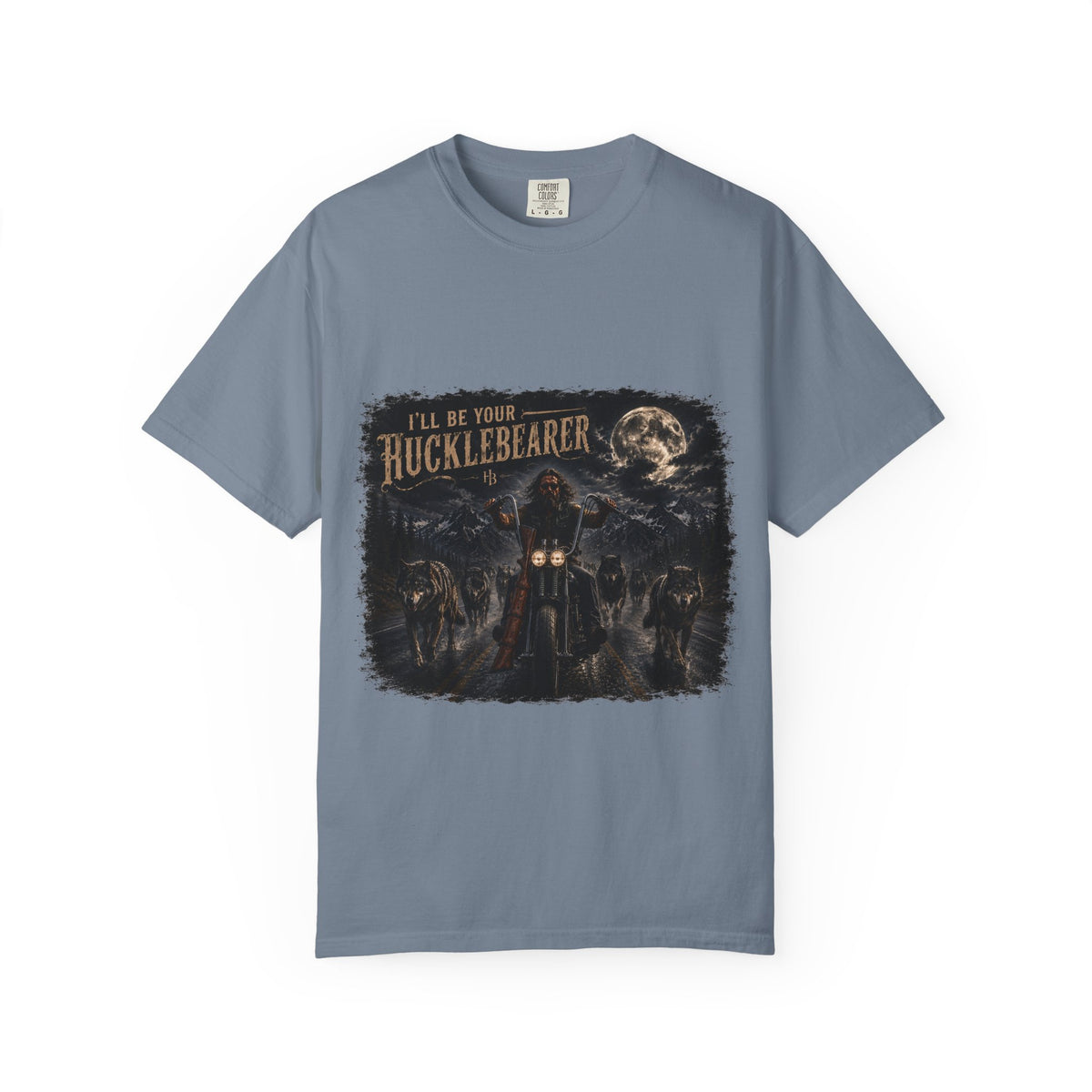 Front Print -Hucklebearer "Ride With the Wolves" T-Shirt