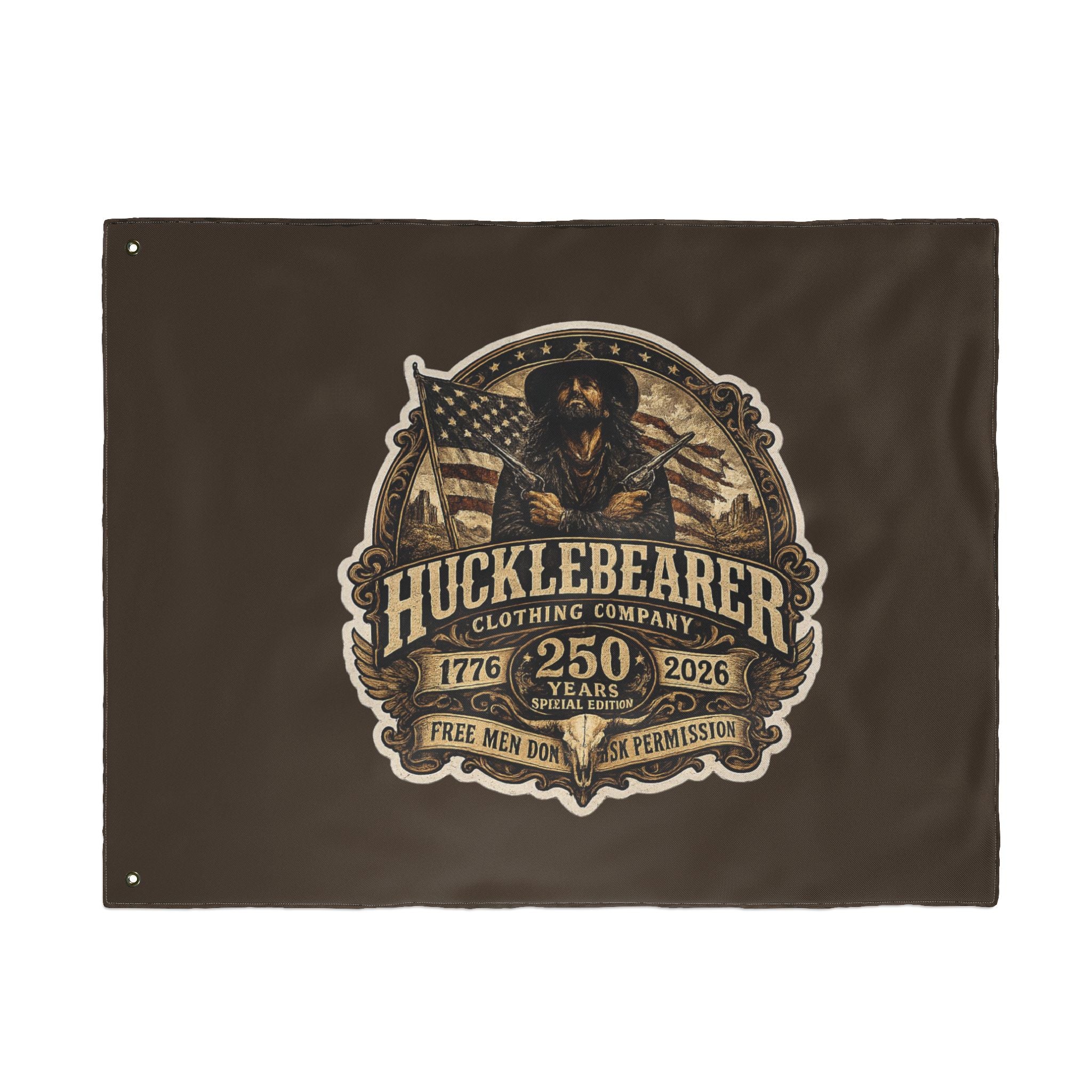 HuckleBearer 250th Anniversary Patriotic Double-Sided Flag