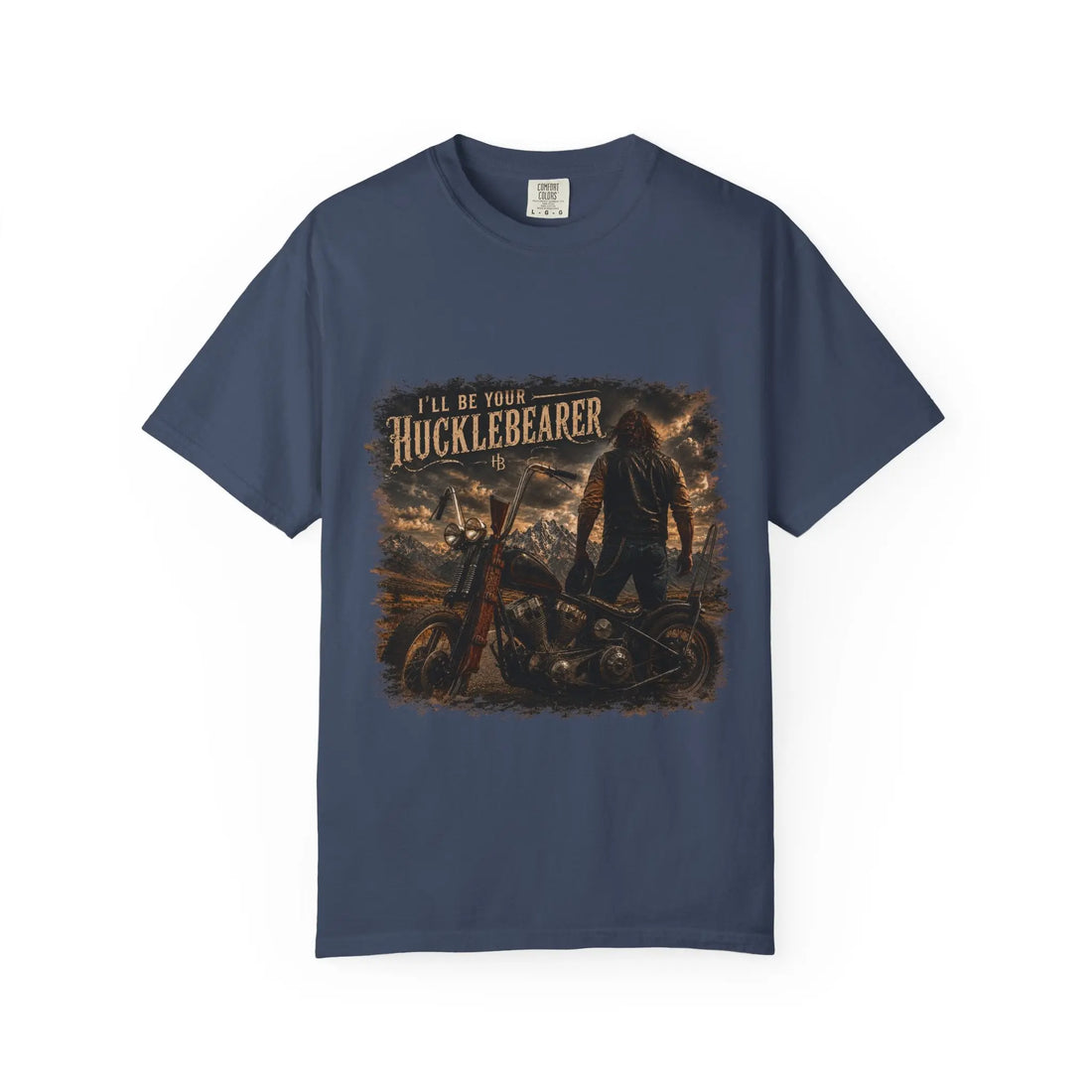 Front Print - Hucklebearer — “I’ll Be Your HucklebeareR” Biker T‑Shirt Printify