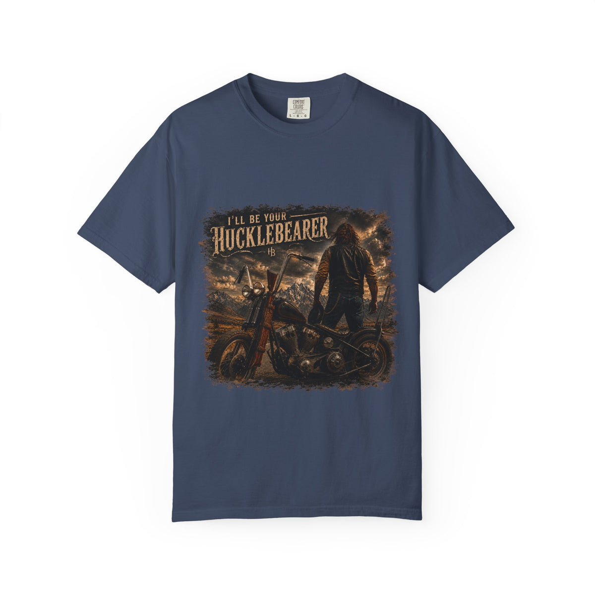 Front Print - Hucklebearer — “I’ll Be Your HucklebeareR” Biker T‑Shirt