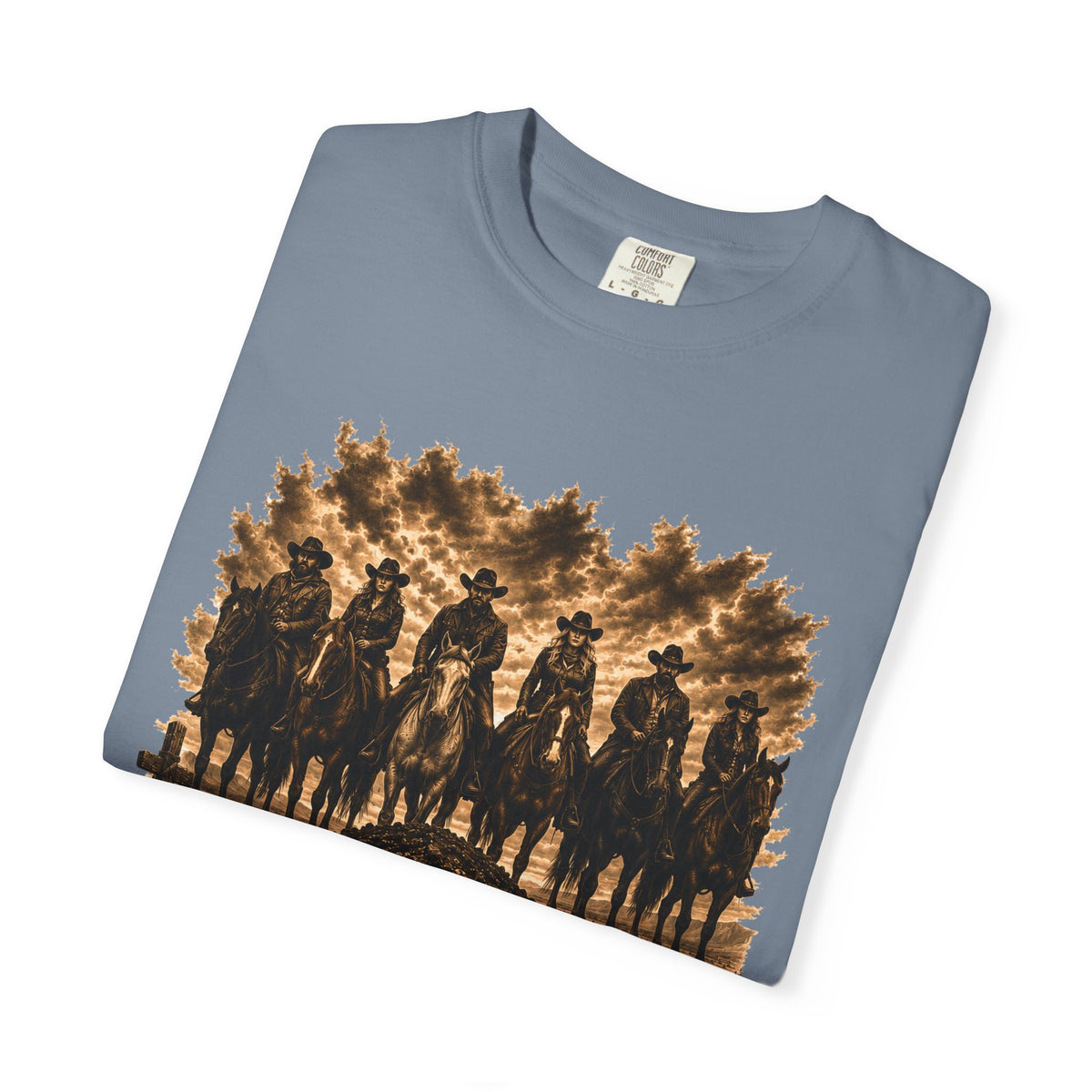 Front Print - Hucklebearer 'We Don't Forget' Western Cowboy T-Shirt
