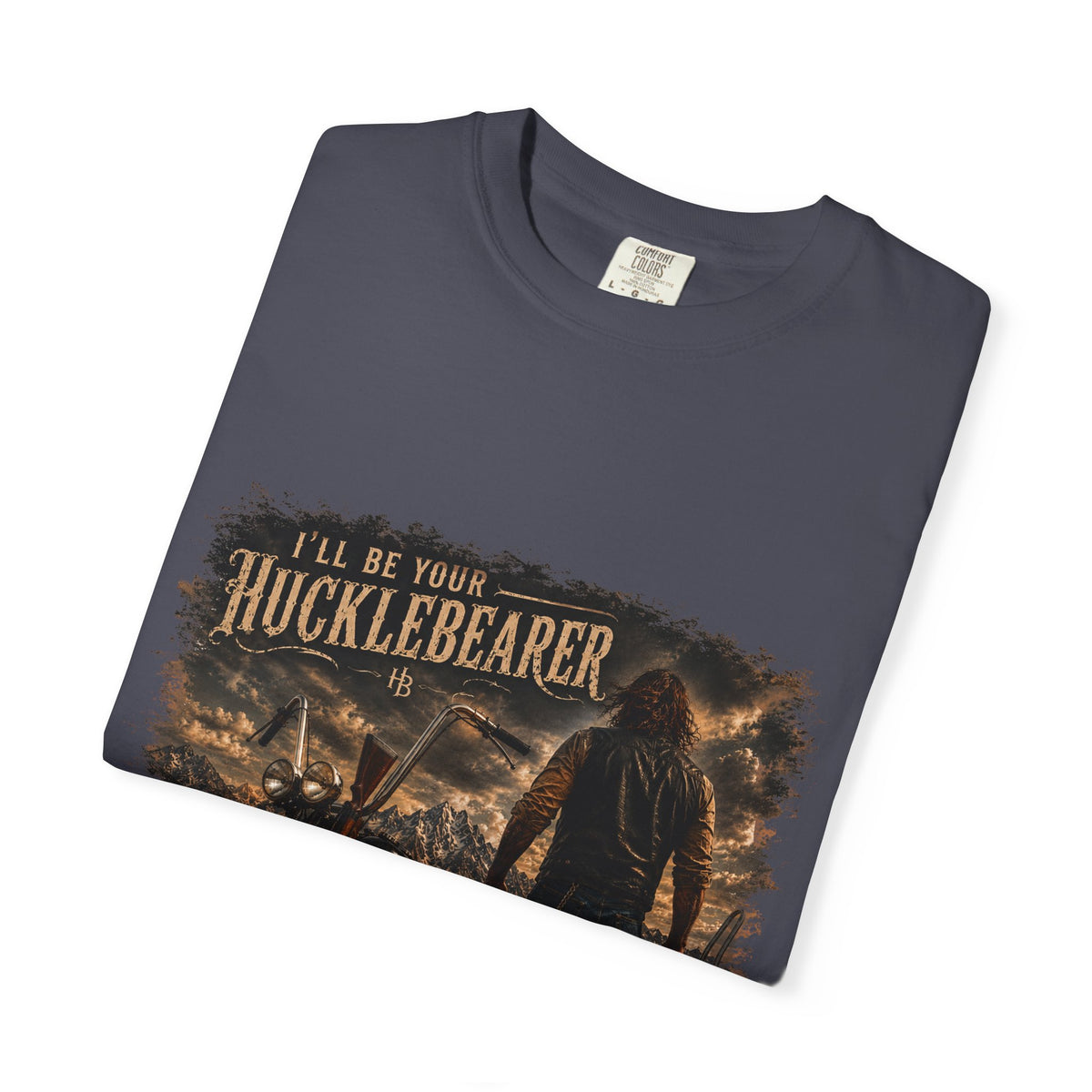 Front Print - Hucklebearer — “I’ll Be Your HucklebeareR” Biker T‑Shirt