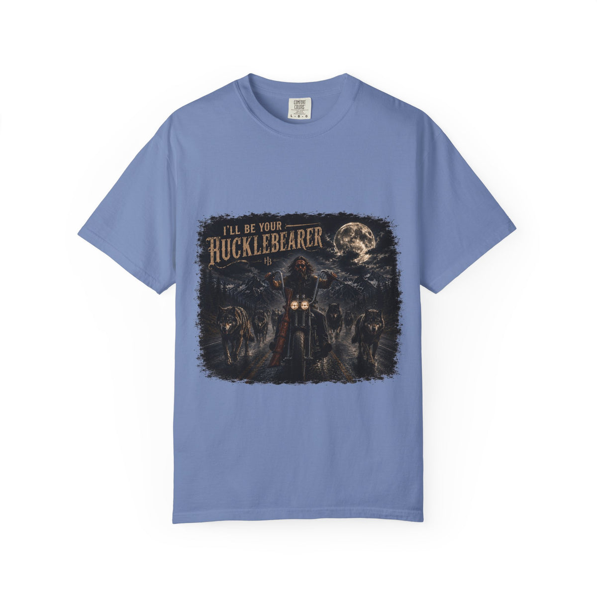 Front Print -Hucklebearer "Ride With the Wolves" T-Shirt