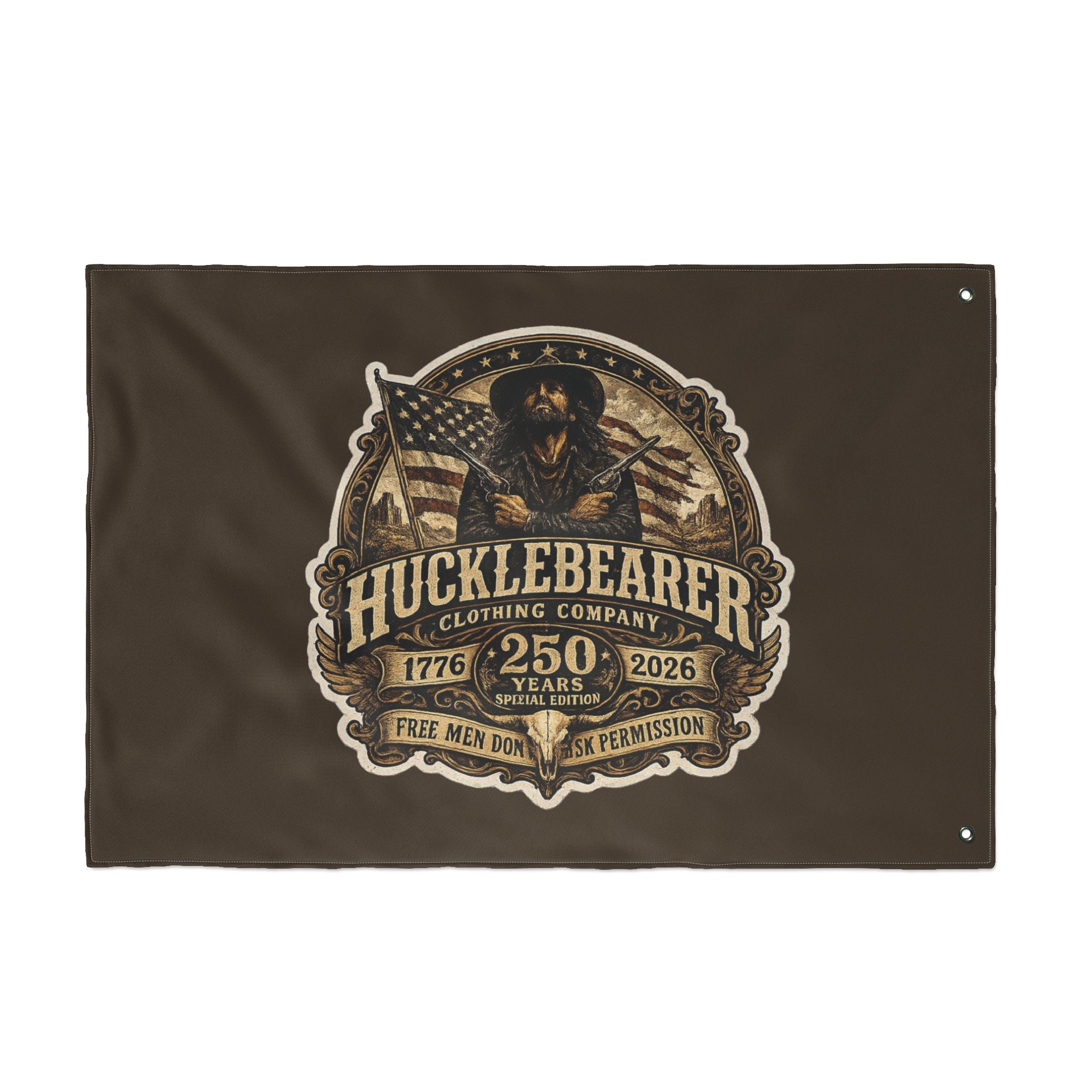 HuckleBearer 250th Anniversary Patriotic Double-Sided Flag