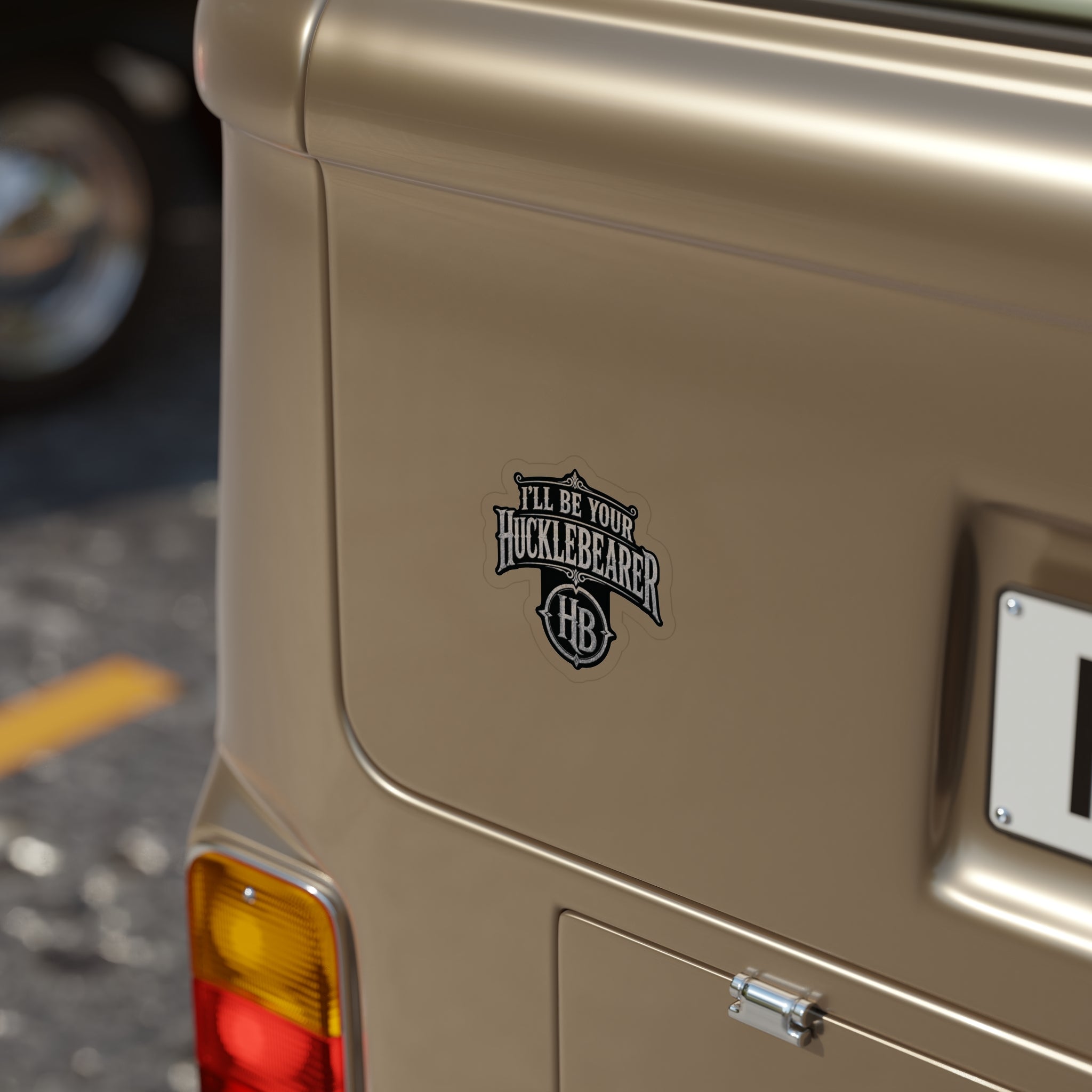 Hucklebearer Vintage Badge Silver Sticker