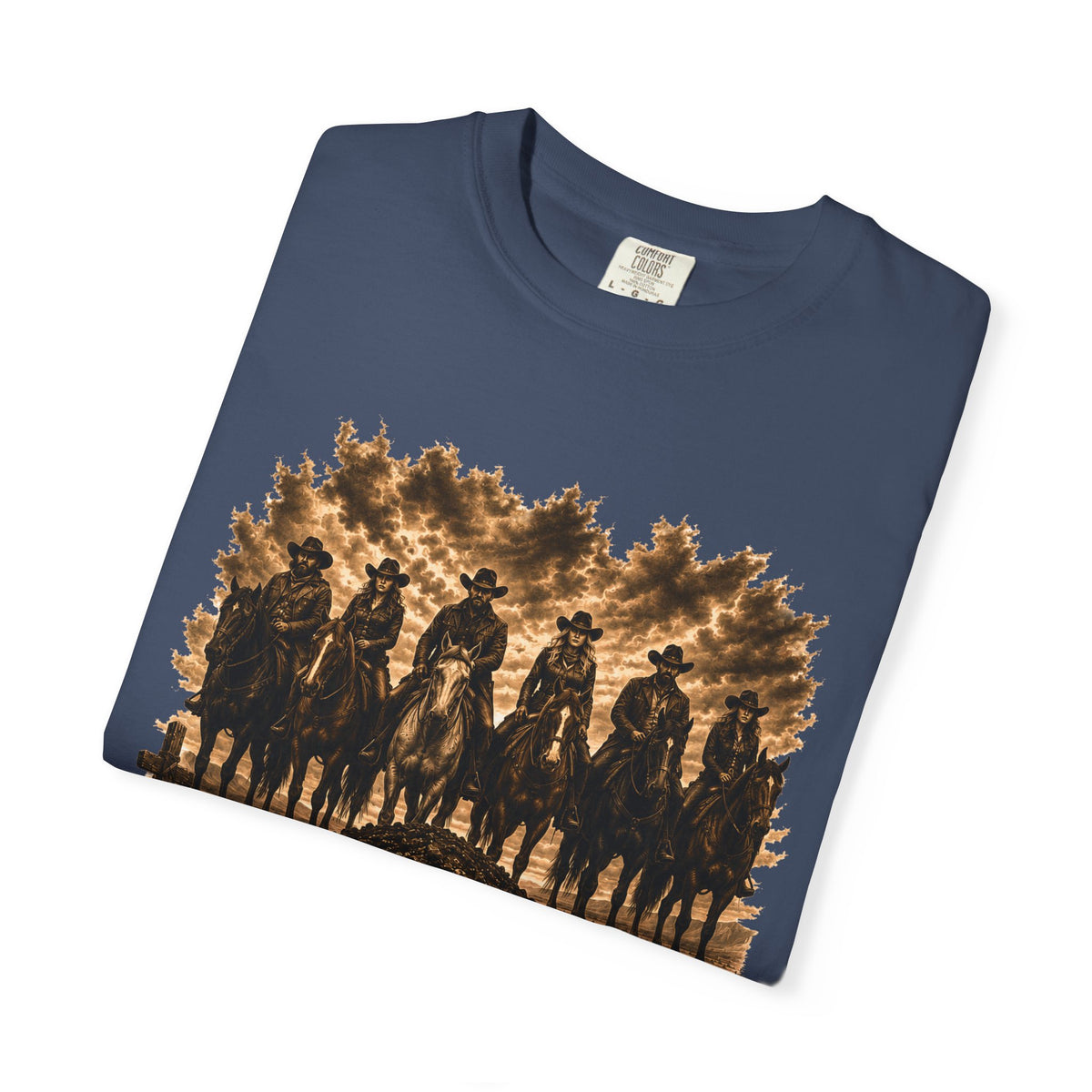 Front Print - Hucklebearer 'We Don't Forget' Western Cowboy T-Shirt
