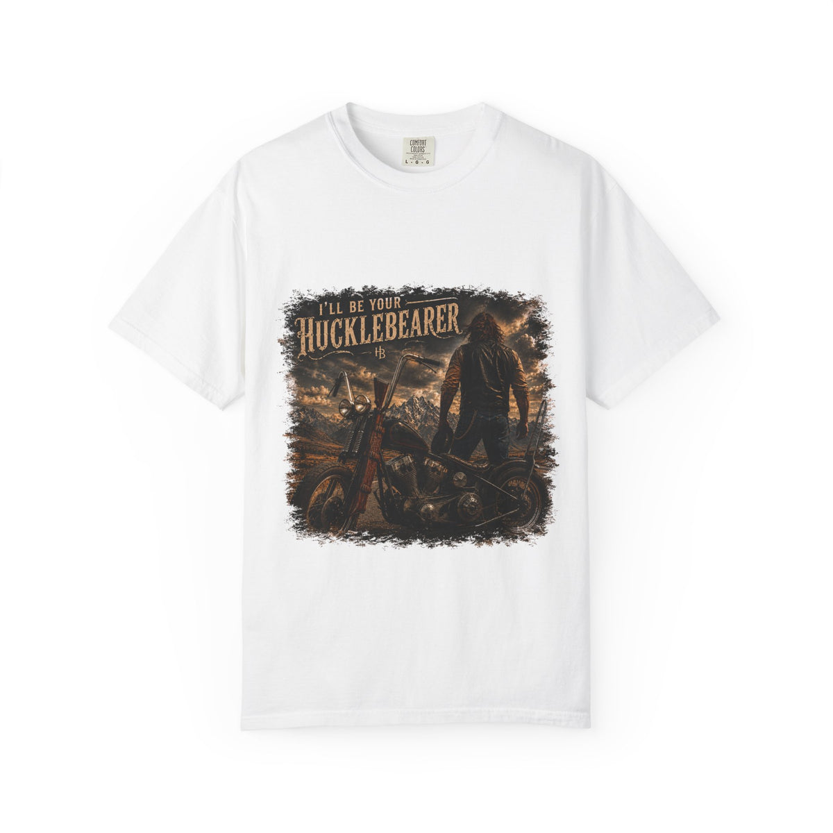 Front Print - Hucklebearer — “I’ll Be Your HucklebeareR” Biker T‑Shirt