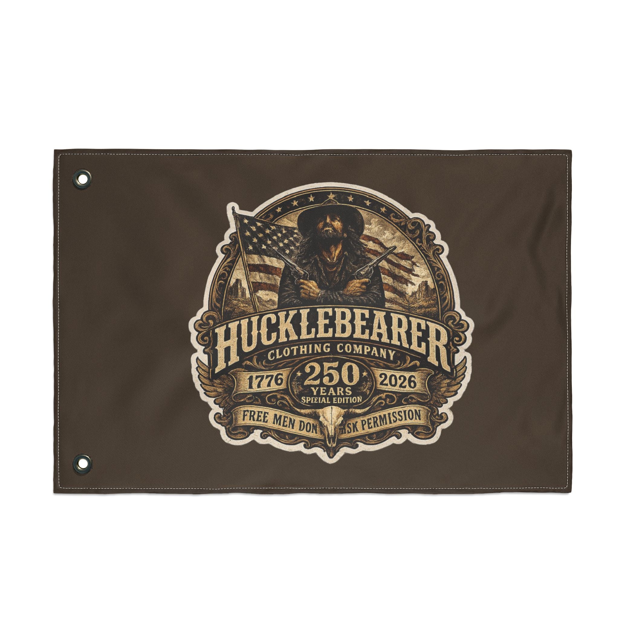 HuckleBearer 250th Anniversary Patriotic Double-Sided Flag