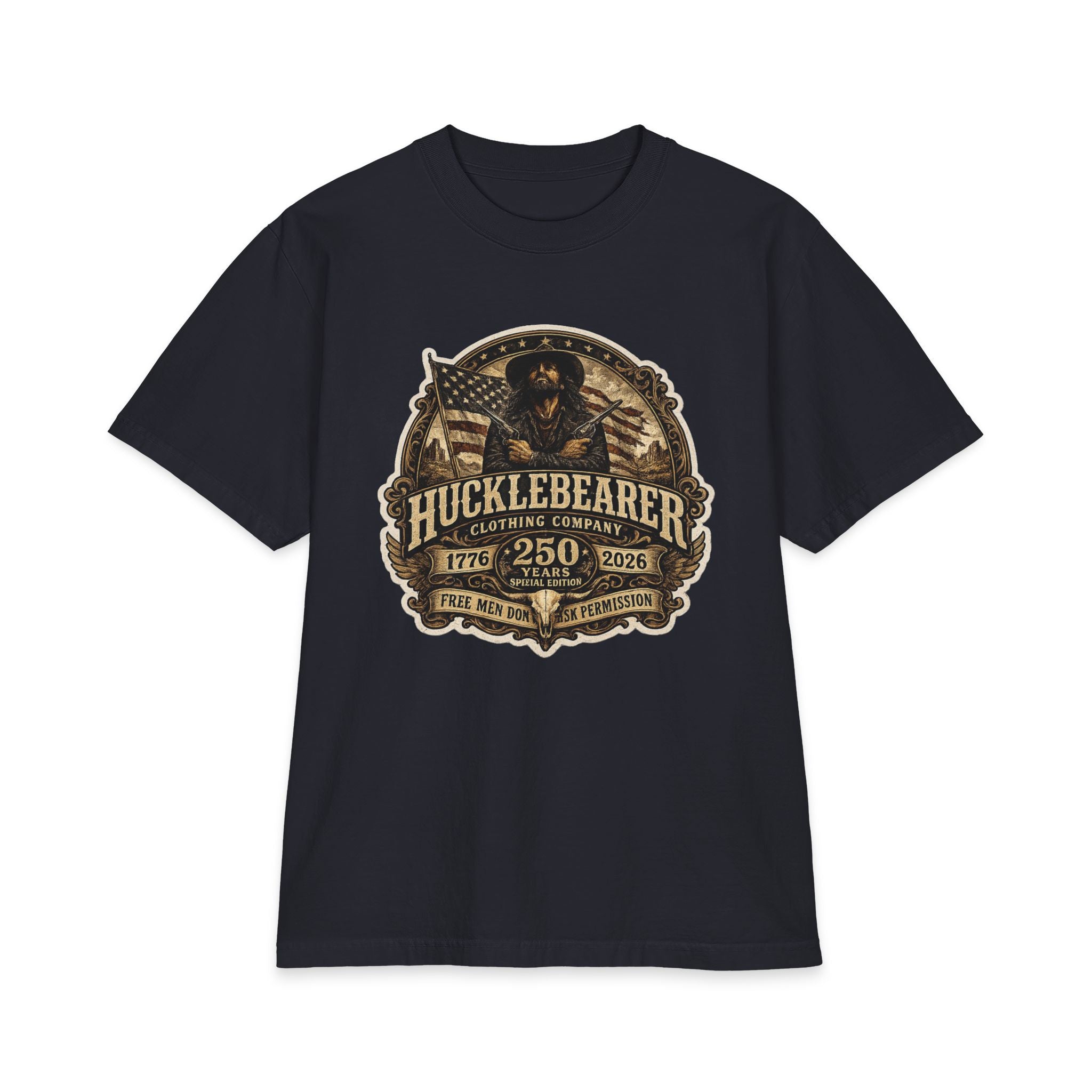 HuckleBearer "250th Anniversary" Patriotic Graphic T-Shirt