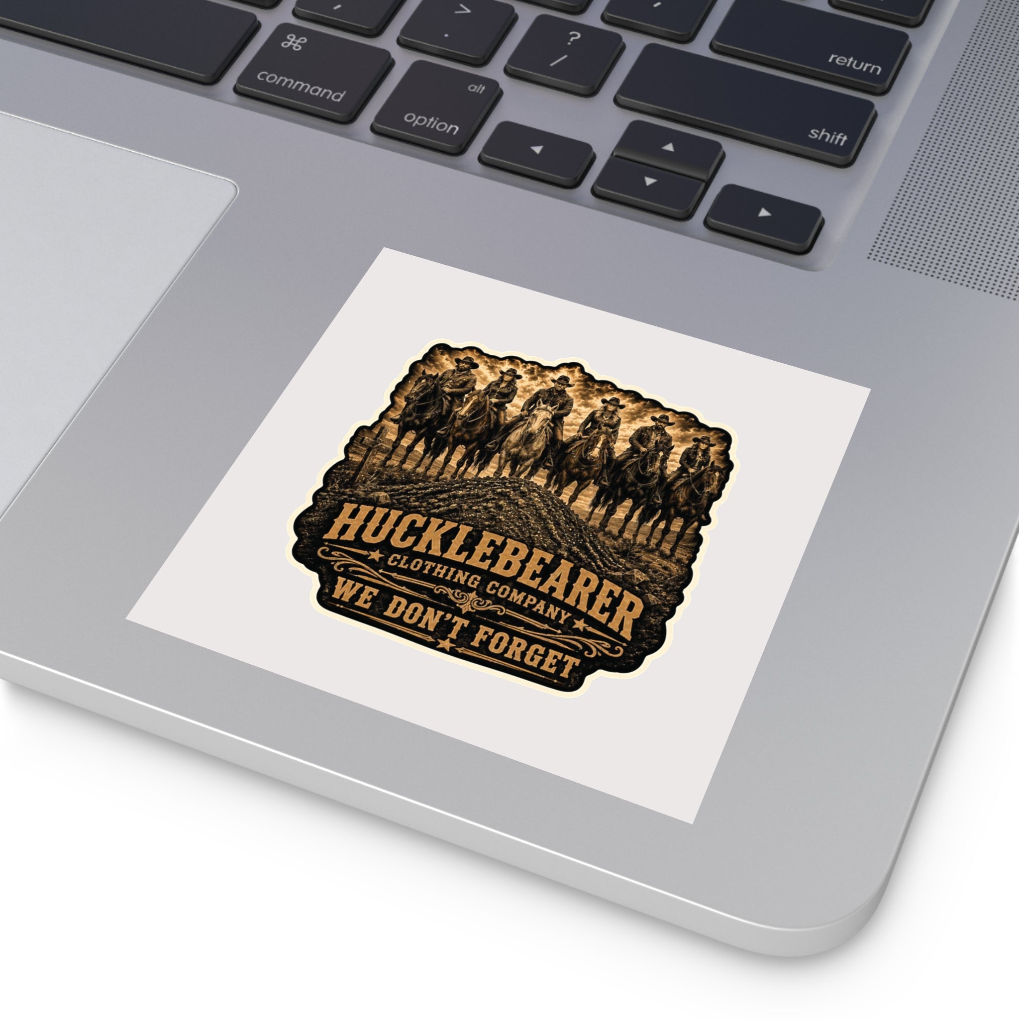 Hucklebearer 'We Don’t Forget' Cowboy Sticker