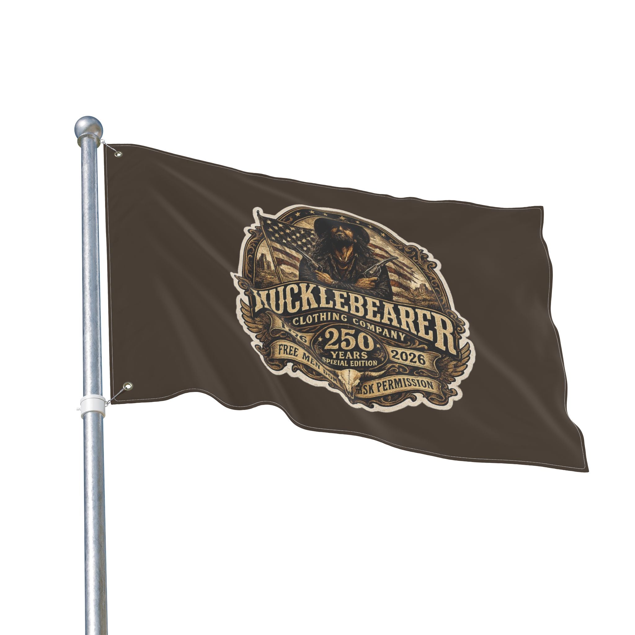 HuckleBearer 250th Anniversary Patriotic Double-Sided Flag