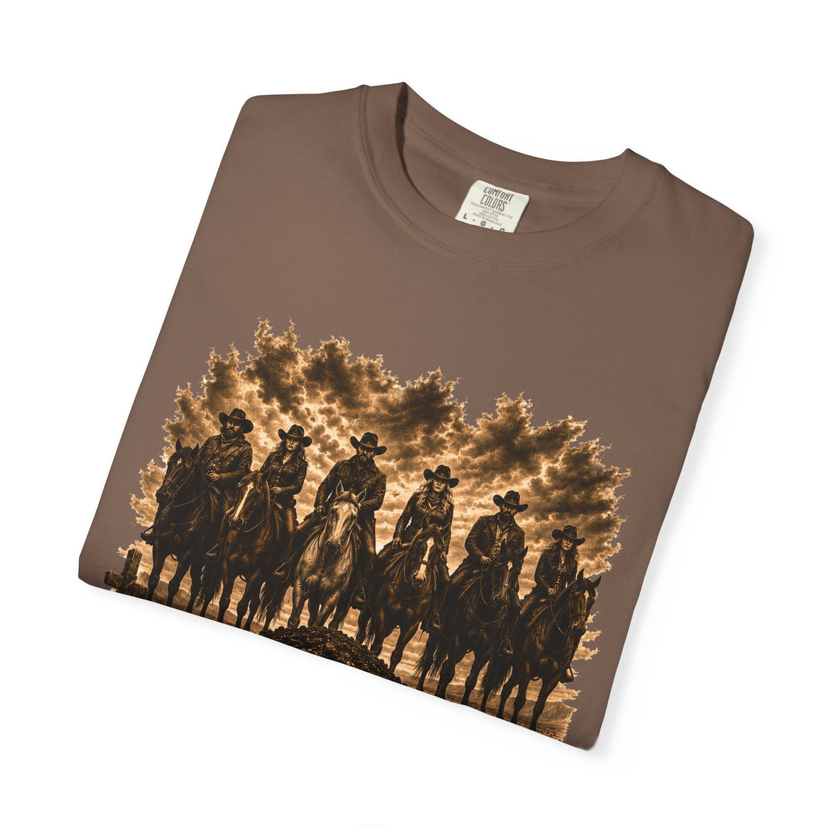 Front Print - Hucklebearer 'We Don't Forget' Western Cowboy T-Shirt