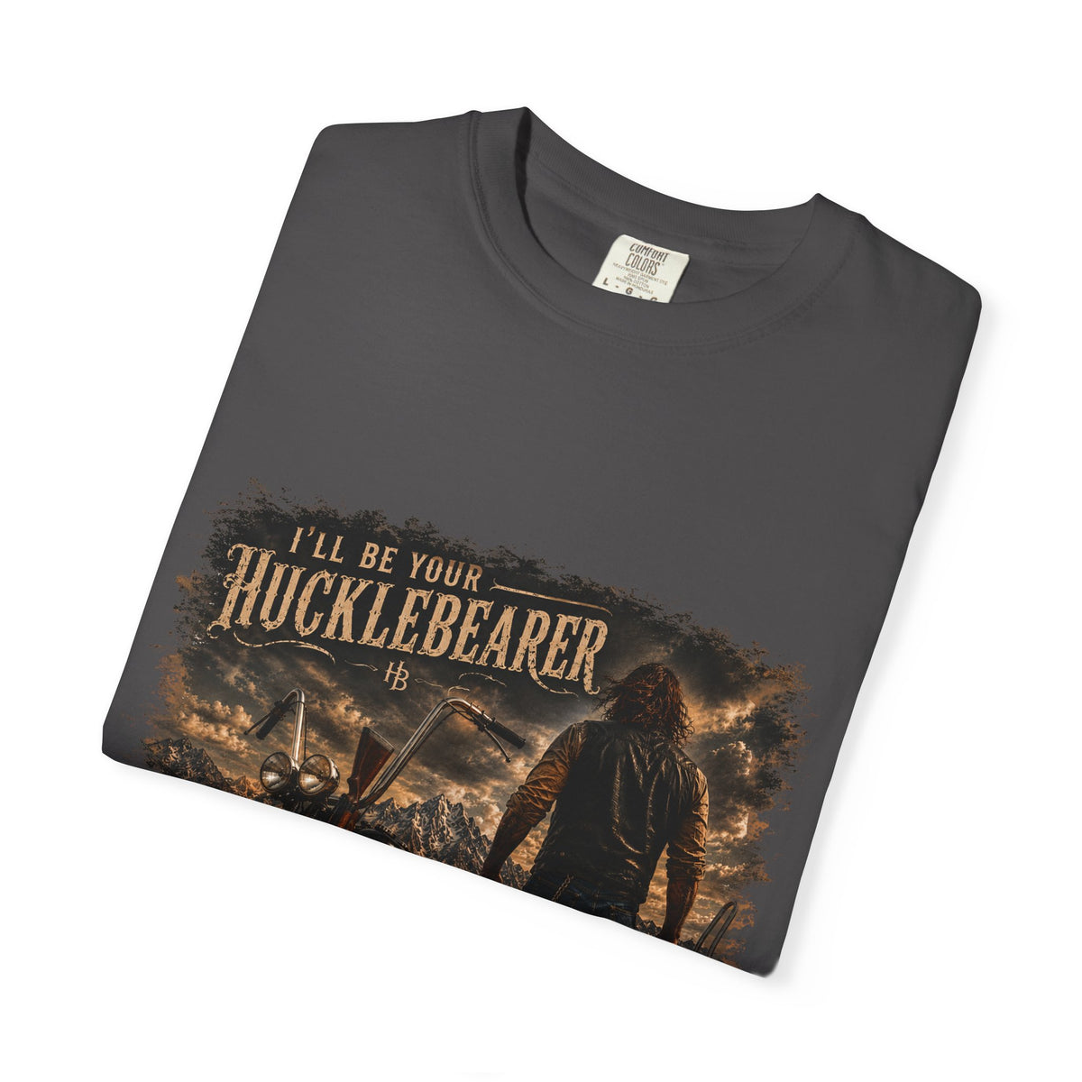 Front Print - Hucklebearer — “I’ll Be Your HucklebeareR” Biker T‑Shirt