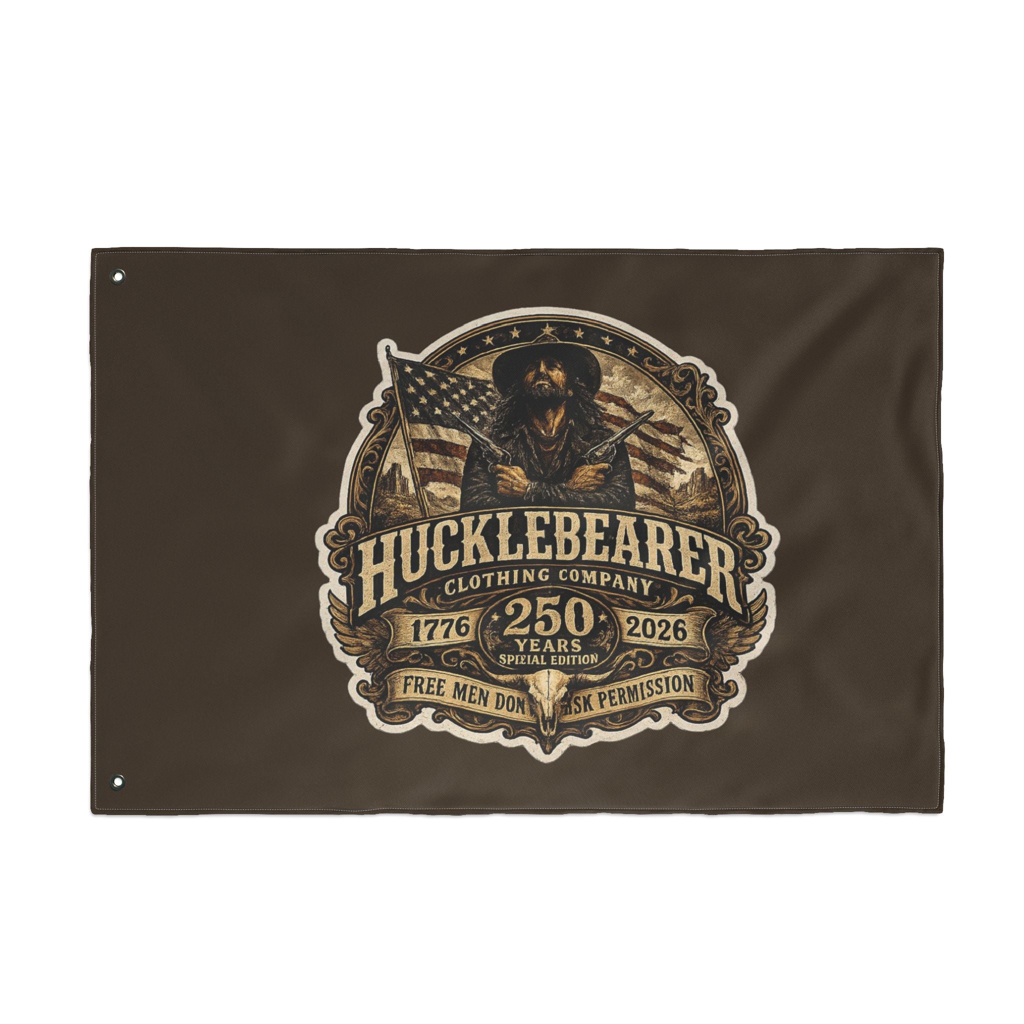 HuckleBearer 250th Anniversary Patriotic Double-Sided Flag