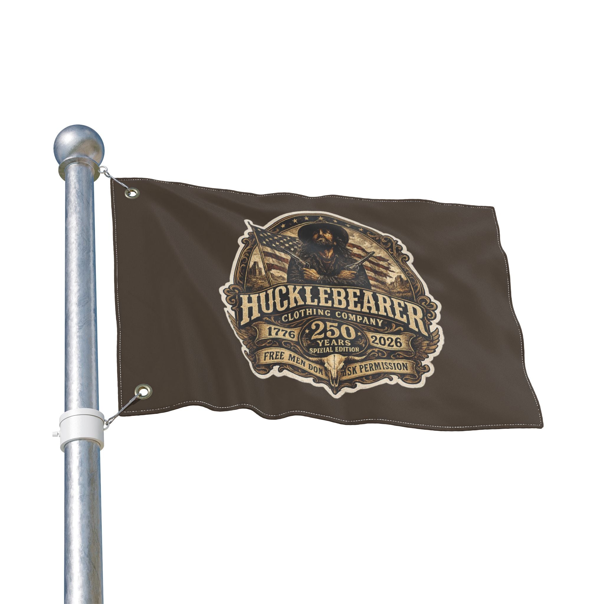 HuckleBearer 250th Anniversary Patriotic Double-Sided Flag