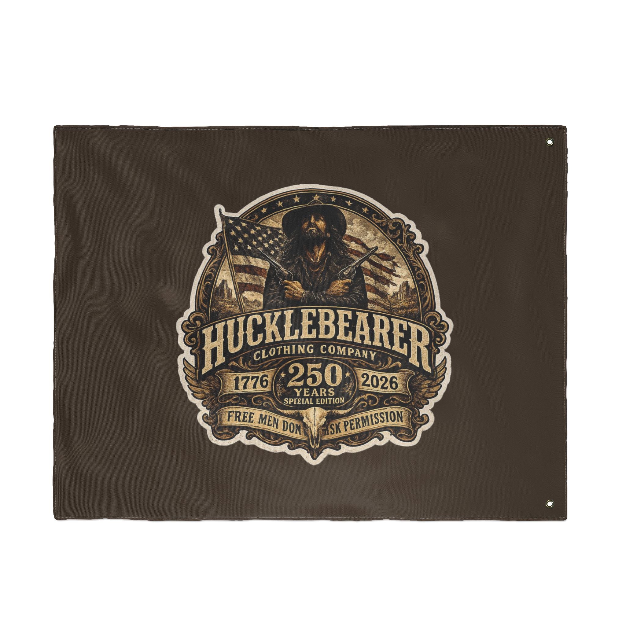 HuckleBearer 250th Anniversary Patriotic Double-Sided Flag