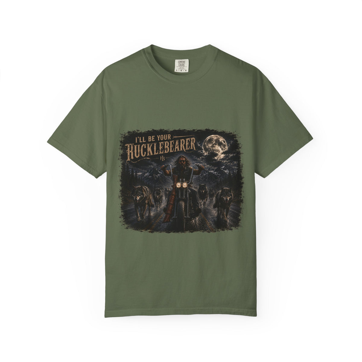Front Print -Hucklebearer "Ride With the Wolves" T-Shirt