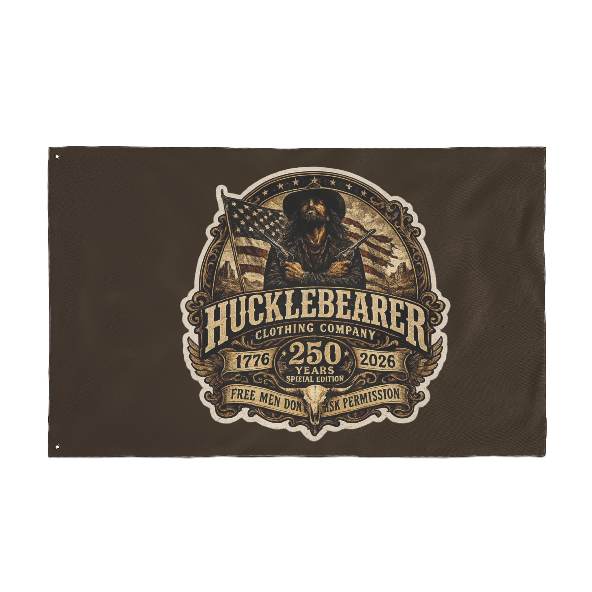HuckleBearer 250th Anniversary Patriotic Double-Sided Flag